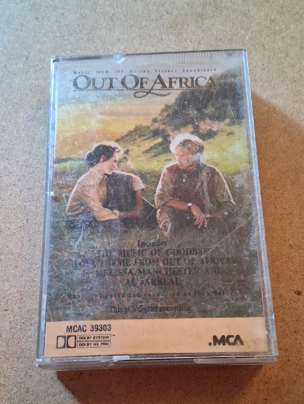 Out of Africa Original Soundtrack Cassette - Beige/Green Artwork